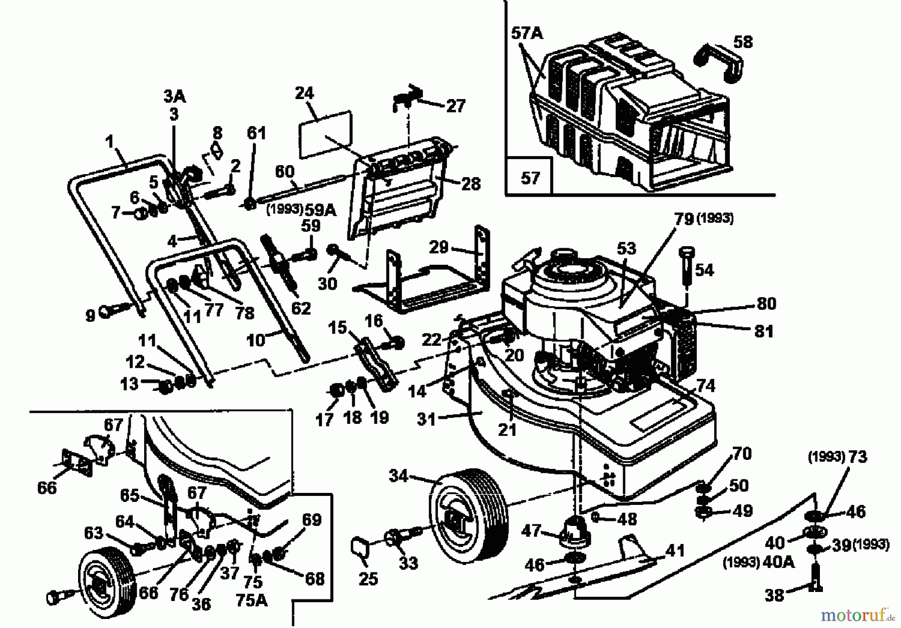  Diana Petrol mower 45 B 02813.06  (1993) Basic machine