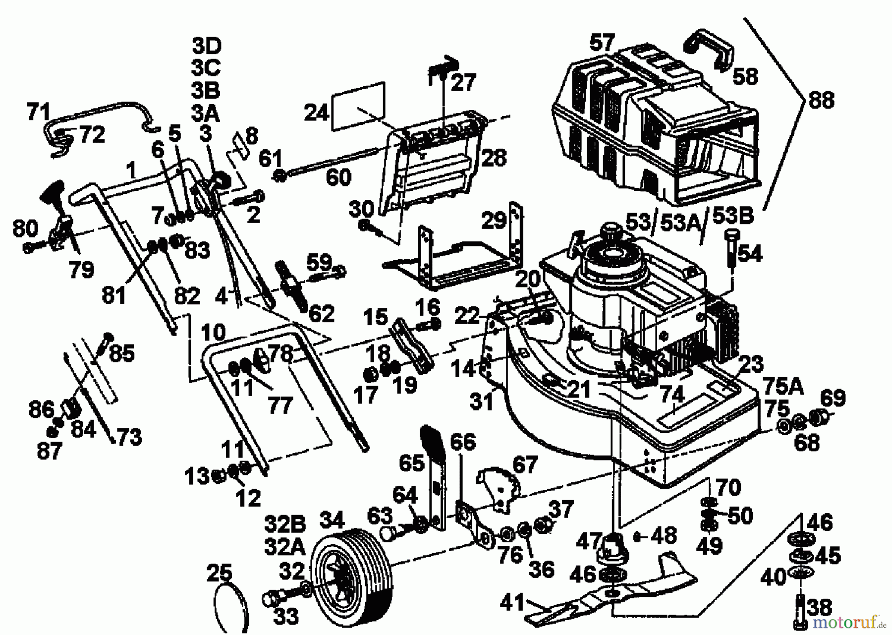  Diana Petrol mower 45 B 04038.02  (1995) Basic machine