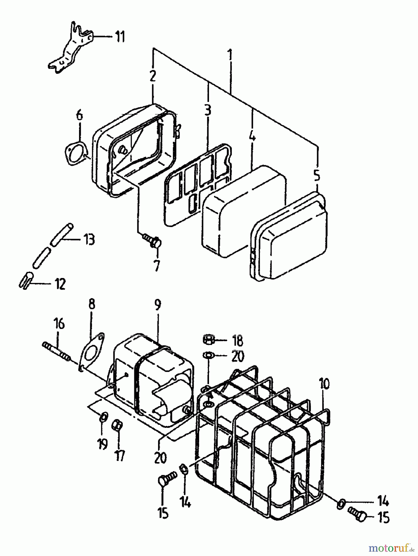  Gutbrod Cutter bar mower BM 107 07517.05  (1996) Engine accessories