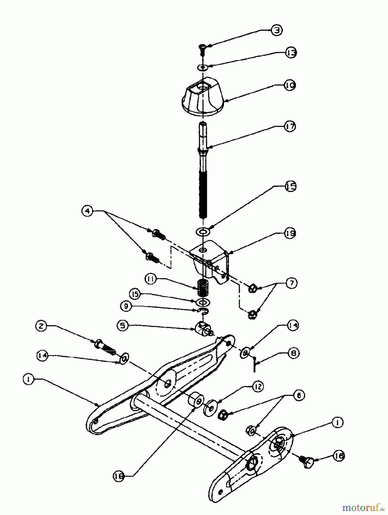  Gutbrod Leaf blower, Blower vac LSH 66-80 04201.04  (1996) Hight adjustment