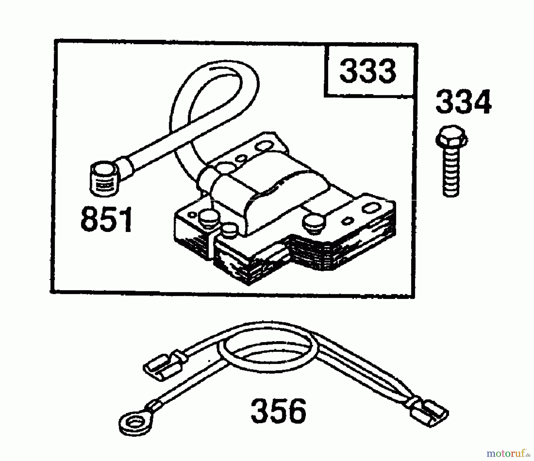  Gutbrod Cutter bar mower BM 710 07515.03  (1996) Ignition coil
