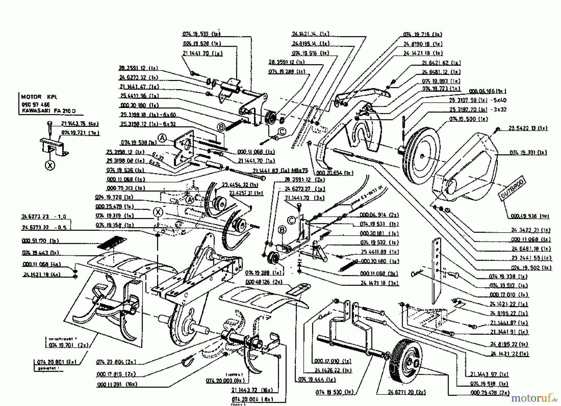  Gutbrod Tillers MB 62-52 K 07518.03  (1996) Basic machine