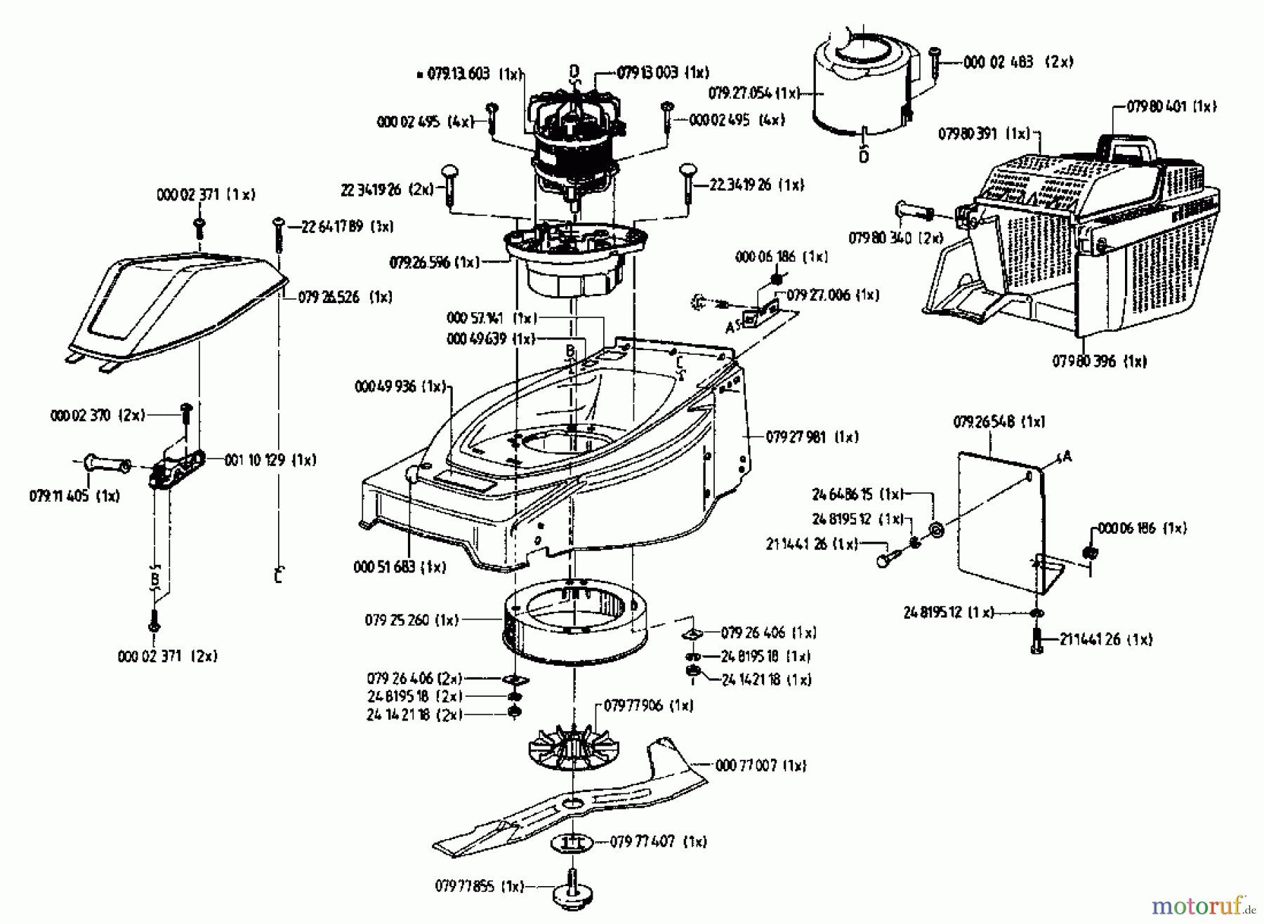  Gutbrod Electric mower HE 42 L 04030.03  (1996) Basic machine