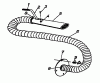 MTD Vacu-Jet-Star 241-6851 (1991) Listas de piezas de repuesto y dibujos Vaccum hose