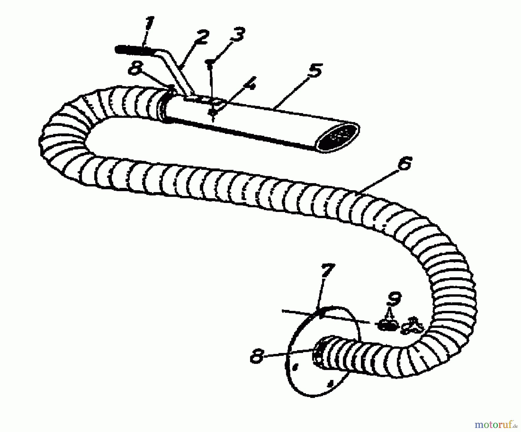  MTD Leaf blower, Blower vac 685 247-685-000  (1987) Vaccum hose