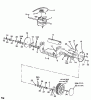 Gutbrod ECO BR 04068.01 (1997) Listas de piezas de repuesto y dibujos Gearbox, Wheels, Cutting hight adjustment