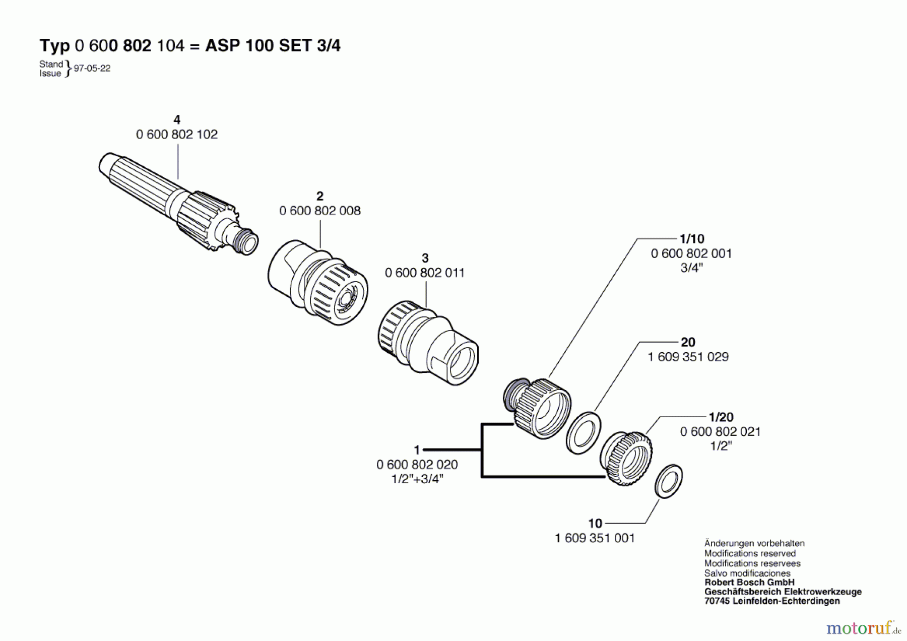 Bosch Wassertechnik Basisset ASP 100 SET 3/4 Seite 1