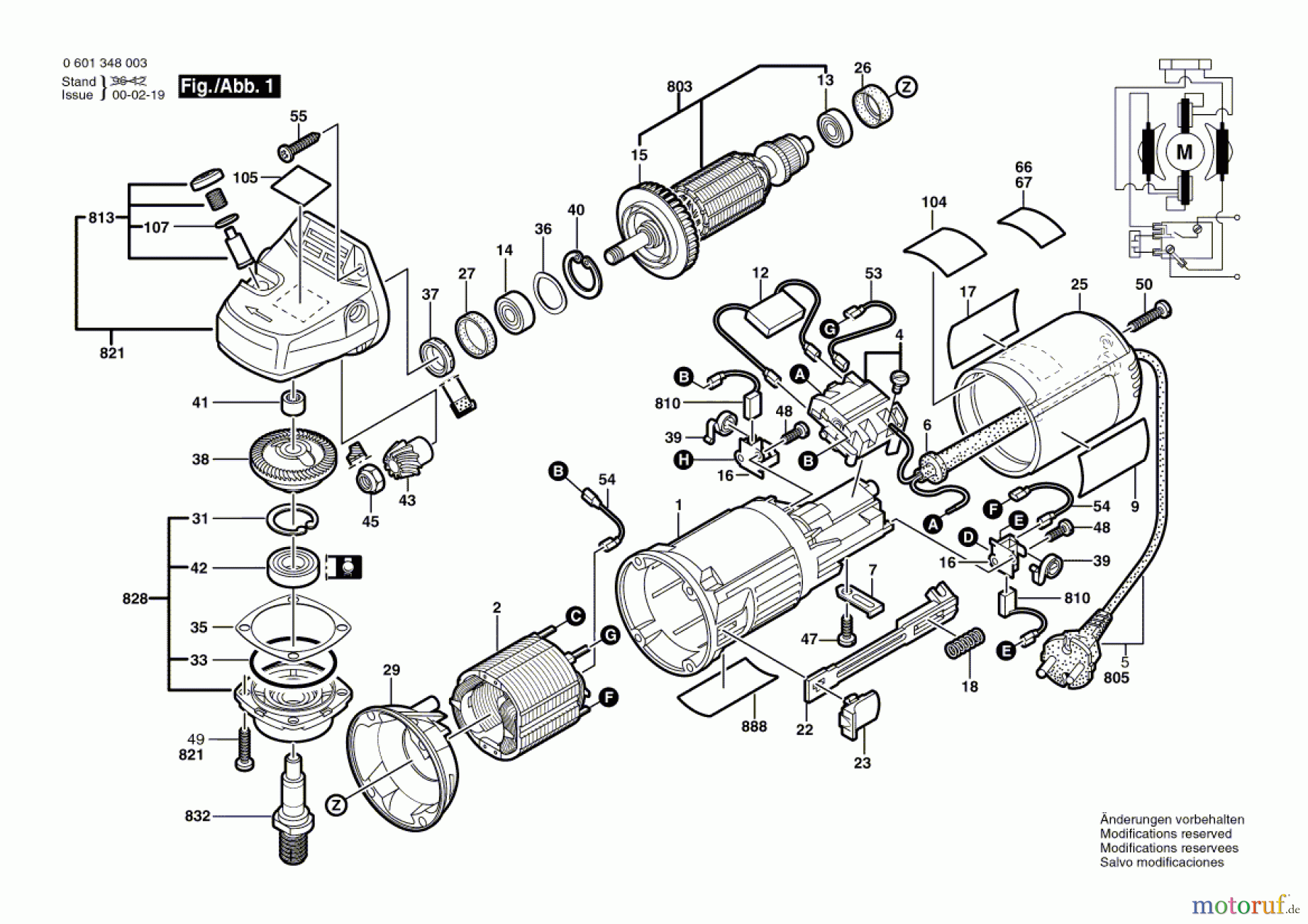  Bosch Werkzeug Winkelschleifer GEWS 1348.0 Seite 1