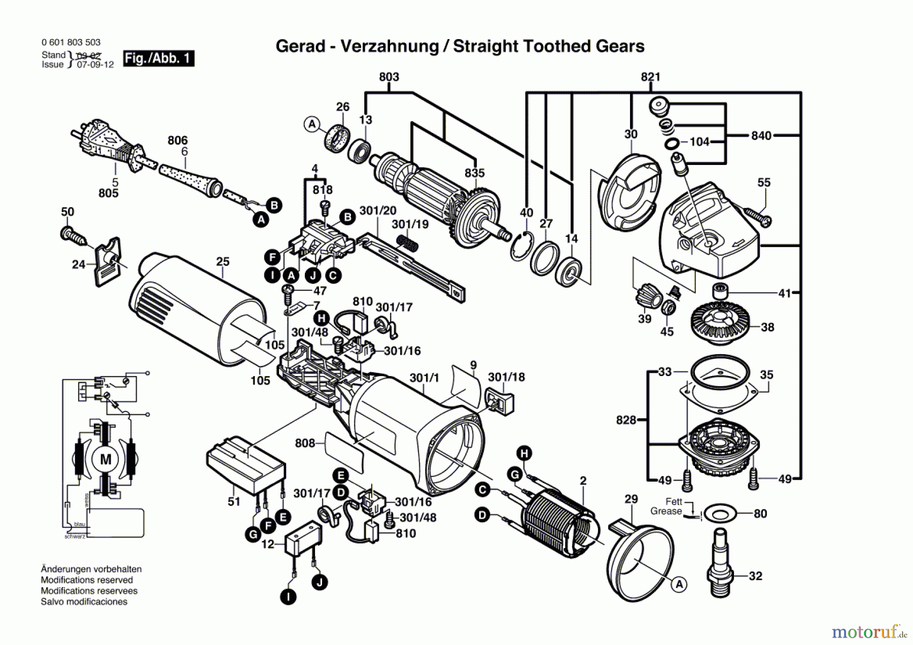  Bosch Werkzeug Winkelschleifer GWS 10-125 CE Seite 1