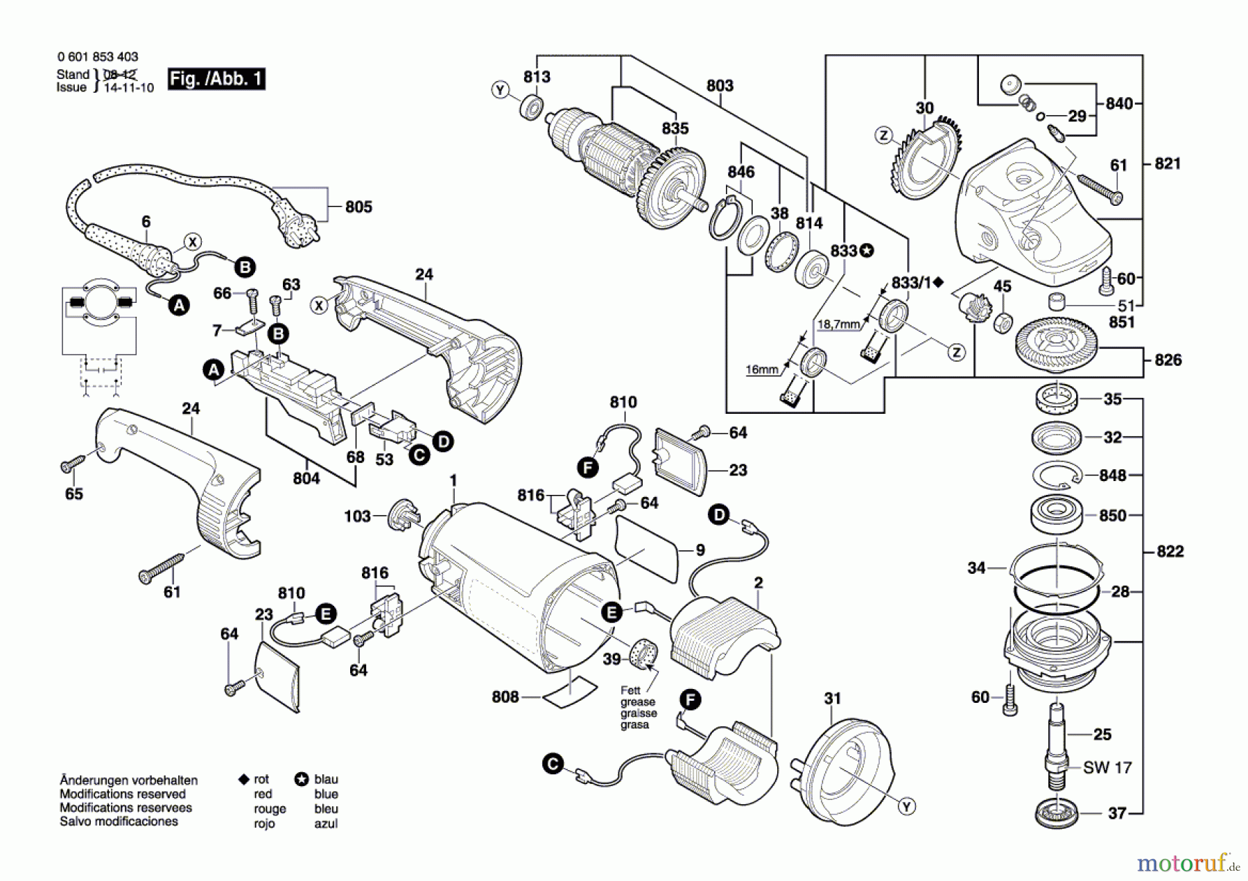  Bosch Werkzeug Winkelschleifer GWS 24-180 H Seite 1