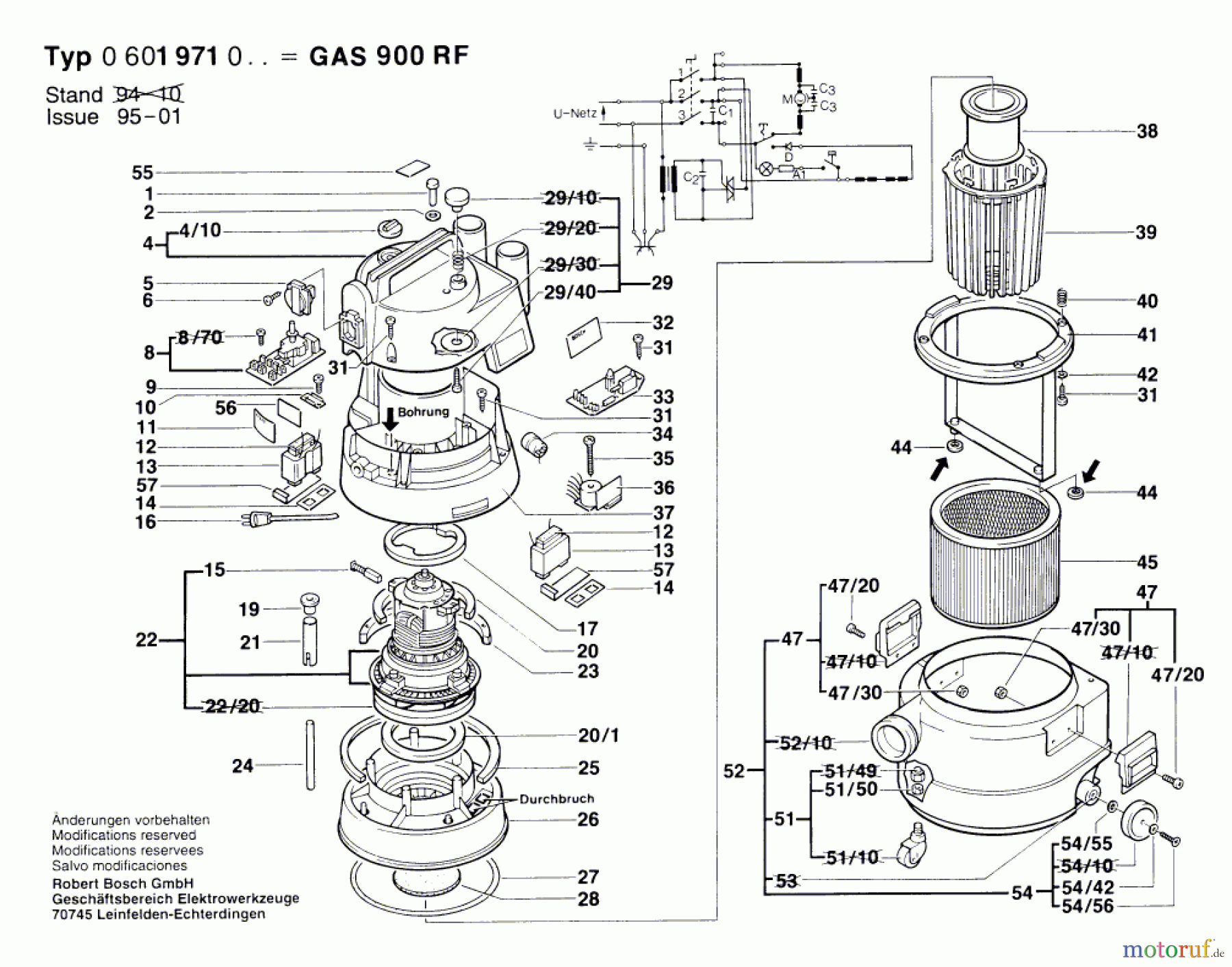  Bosch Werkzeug Gw-Allzwecksauger GAS 900 RF Seite 1