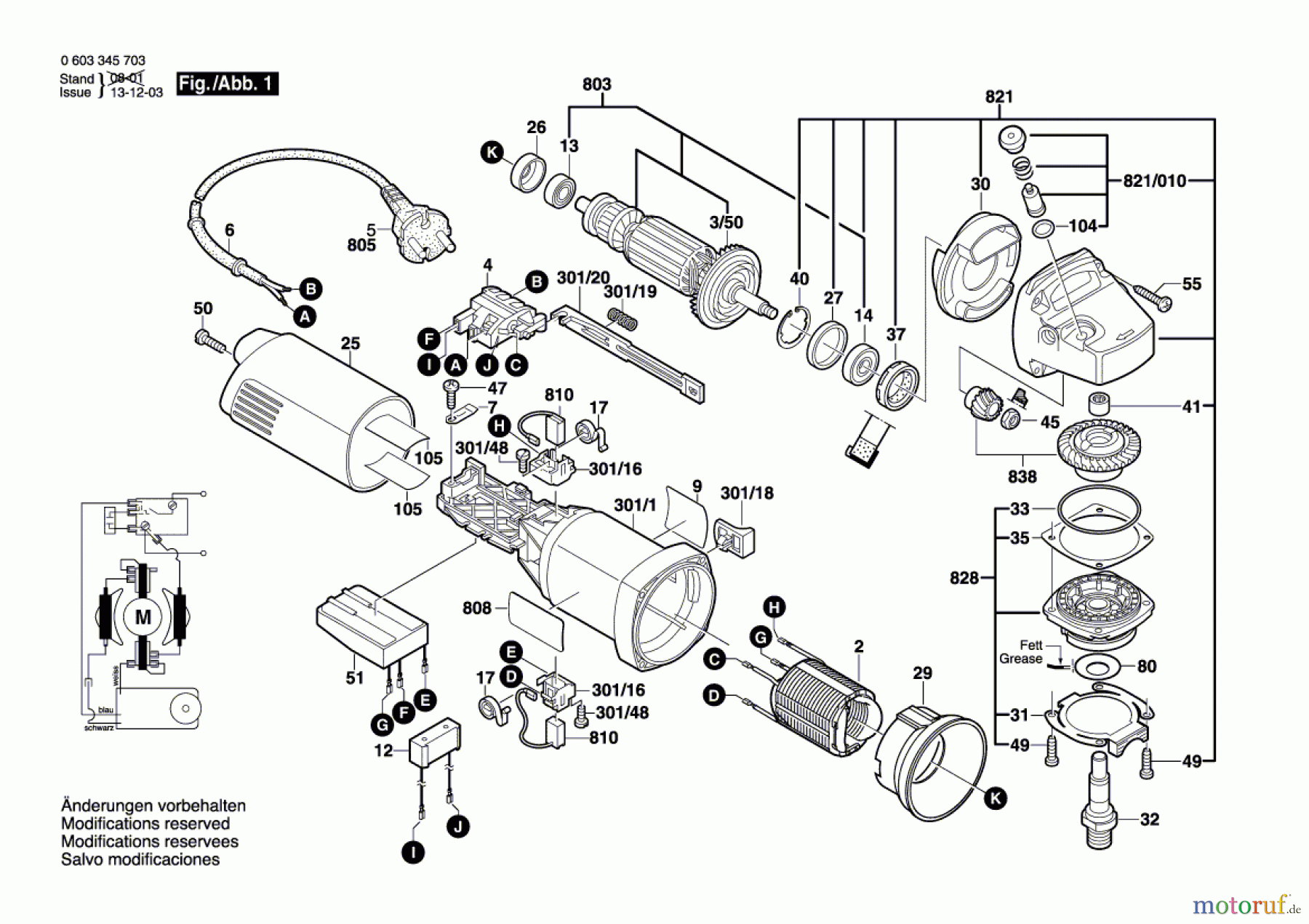  Bosch Werkzeug Winkelschleifer PWS 13-125 CE Seite 1