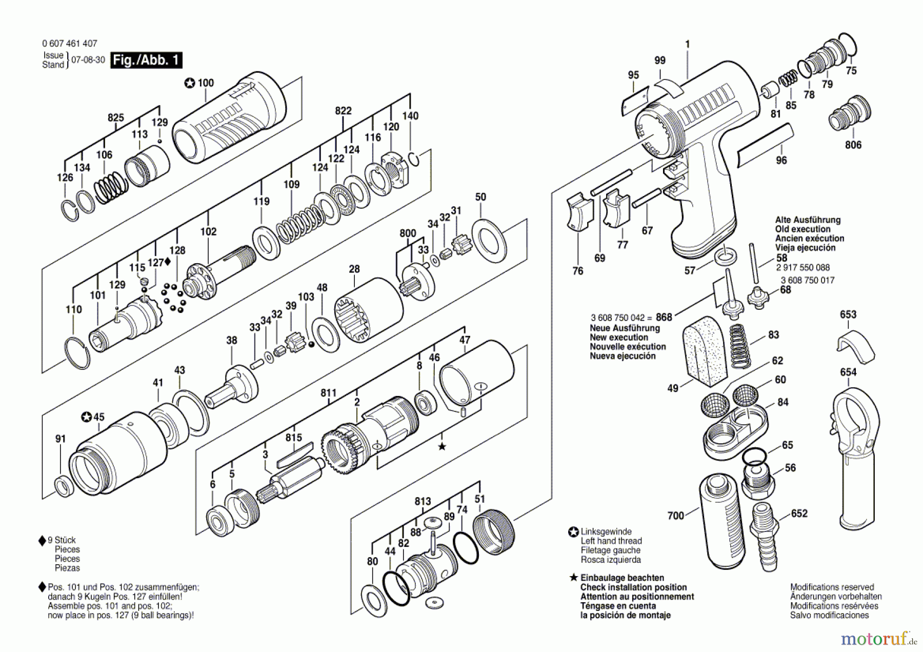 Bosch Werkzeug Pw-Schrauber-Ind 400 WATT-SERIE Seite 1