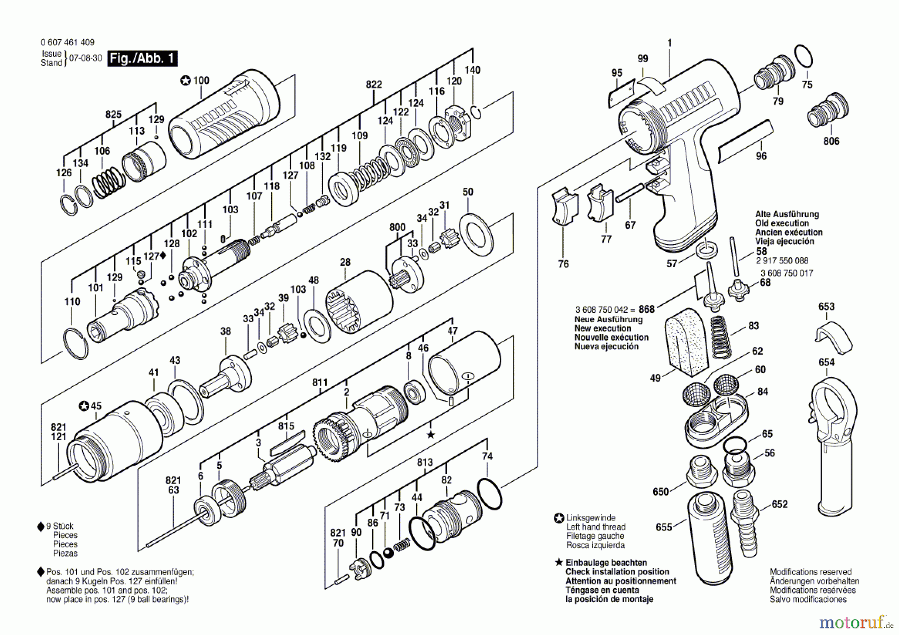Bosch Werkzeug Pw-Schrauber-Ind 400 WATT-SERIE Seite 1