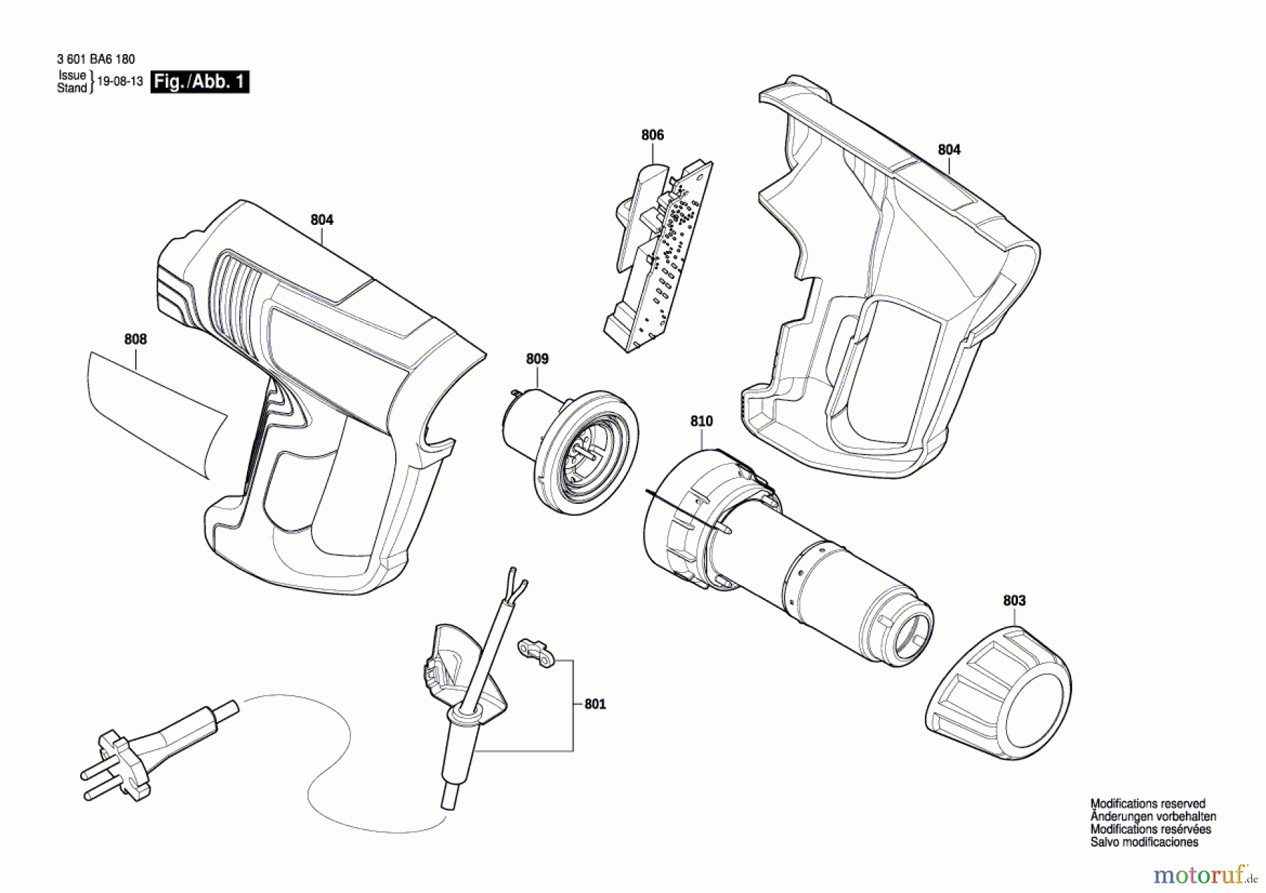 Bosch Werkzeug Heissluftgebläse GHG 18-60 Seite 1