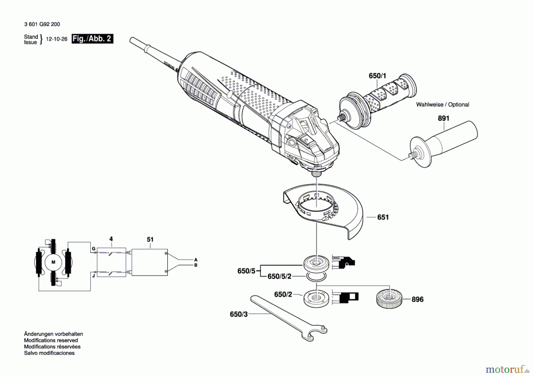  Bosch Werkzeug Winkelschleifer GWS 11-125 P Seite 2