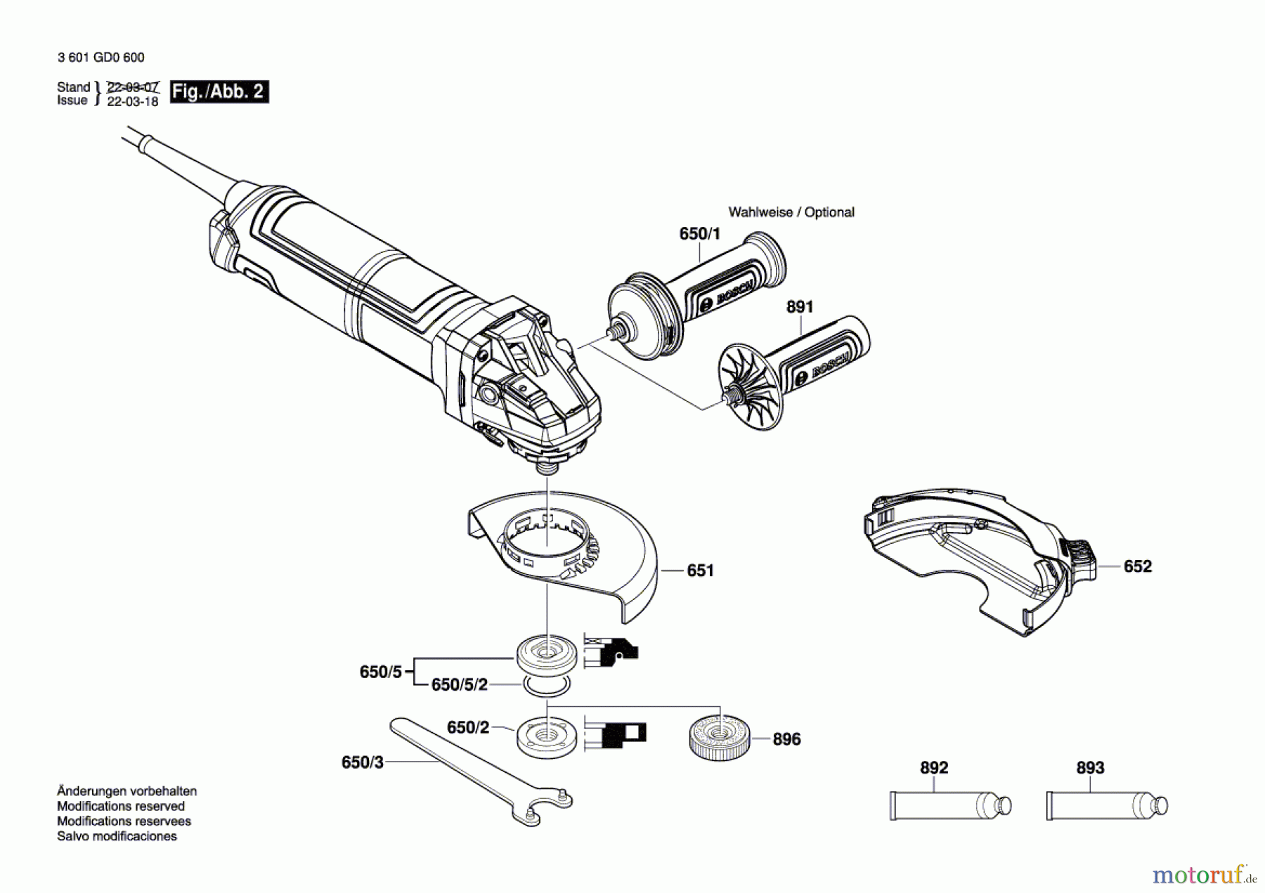  Bosch Werkzeug Winkelschleifer GWS 17-150 S Seite 2