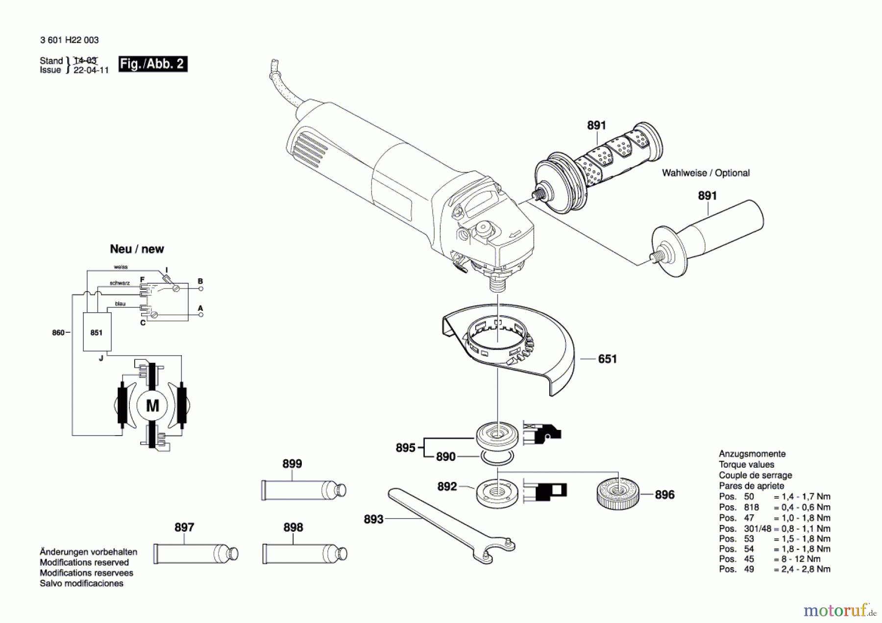  Bosch Werkzeug Winkelschleifer GWS 1100 Seite 2