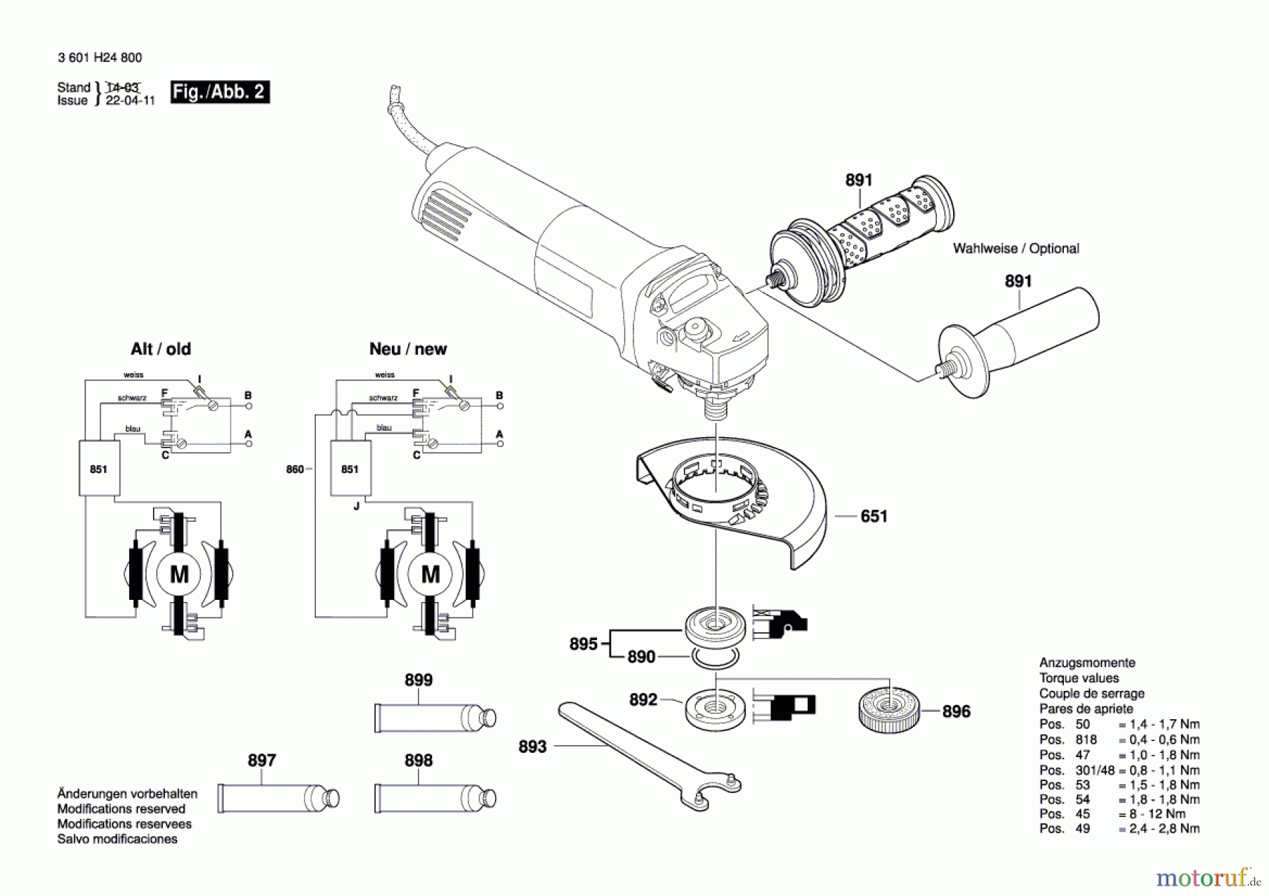  Bosch Werkzeug Winkelschleifer GWS 1400 Seite 2