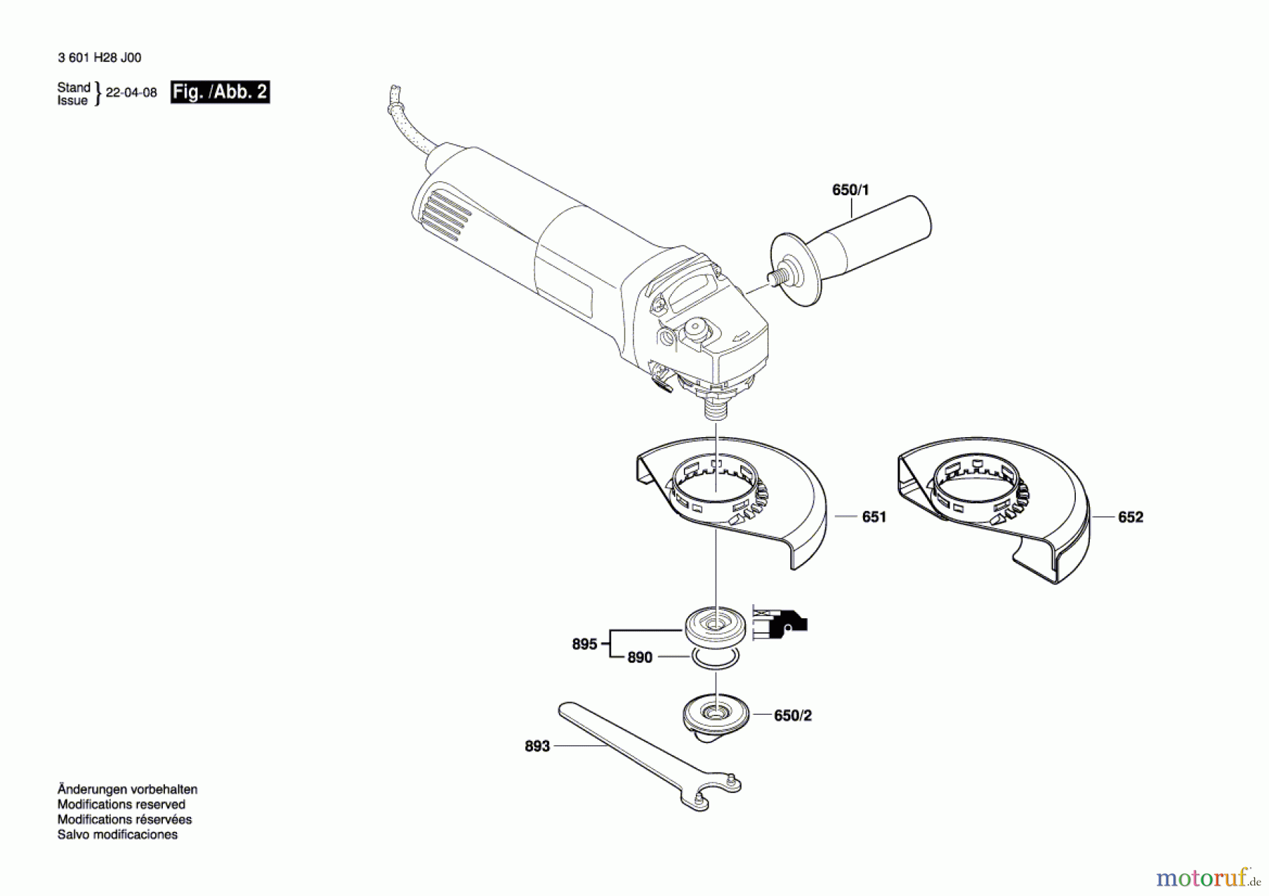  Bosch Werkzeug Winkelschleifer CG 10-125 Seite 2