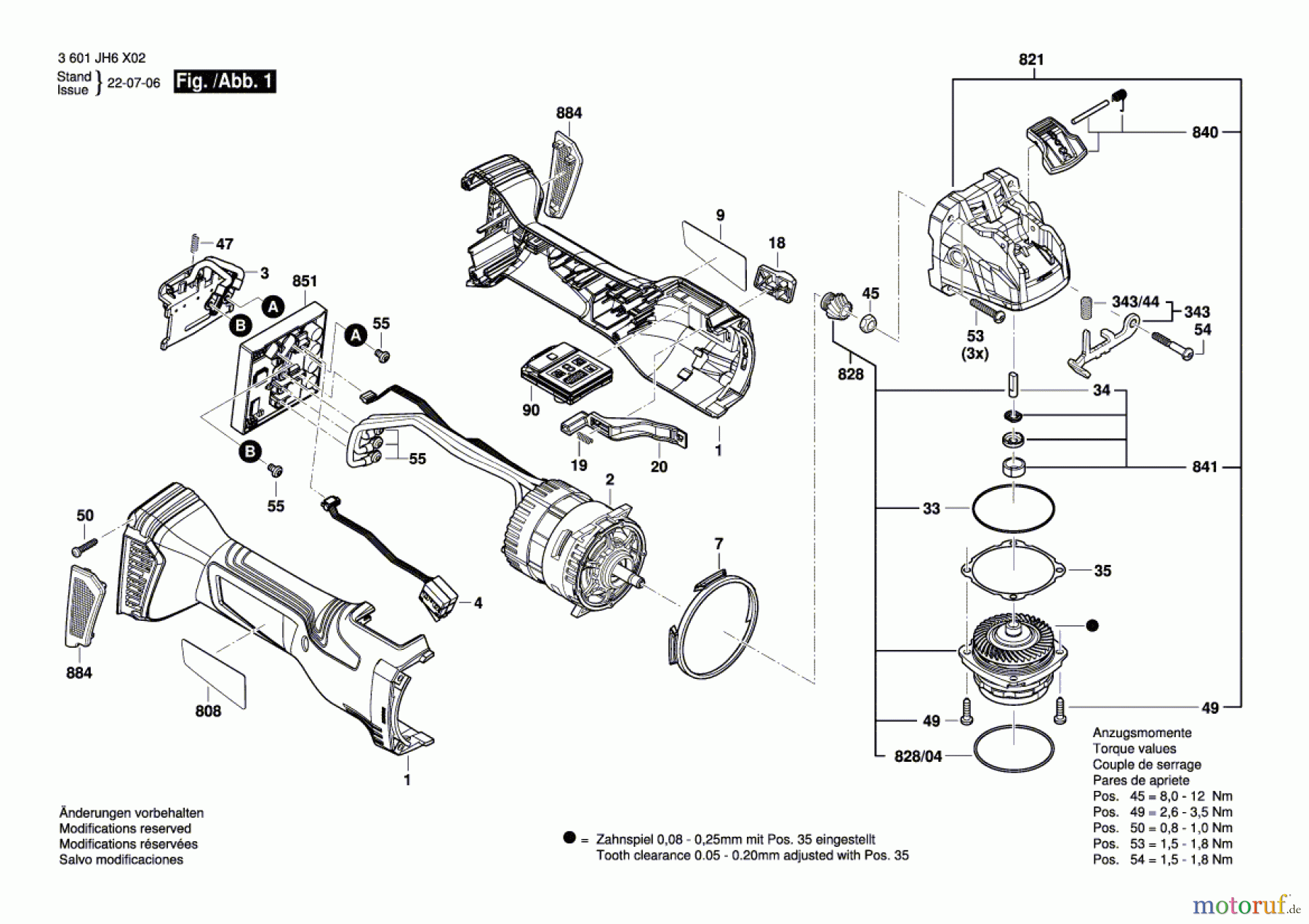  Bosch Akku Werkzeug Akku-Winkelschleifer GWX 18V-15 SC Seite 1