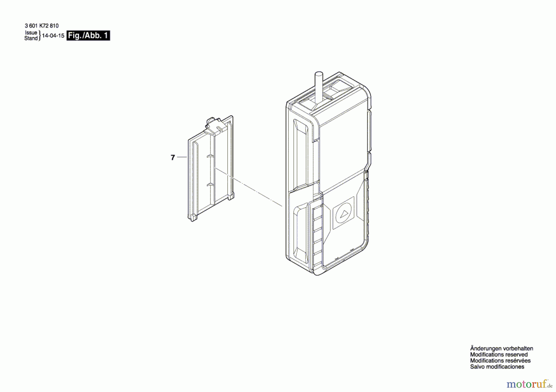 Bosch Werkzeug Entfernungsmesser GLM 15 Seite 1