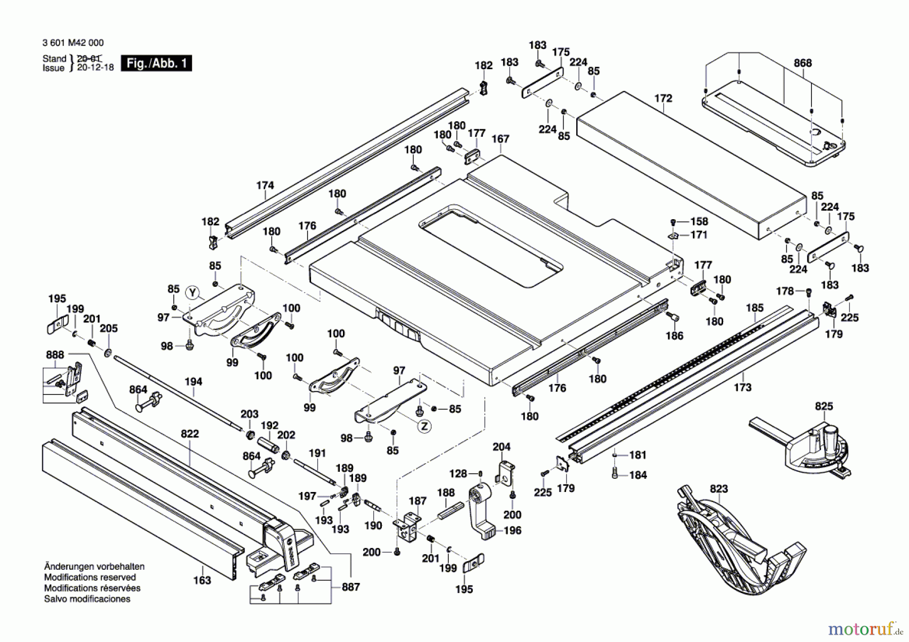  Bosch Werkzeug Tischkreissäge GTS 635-216 Seite 1