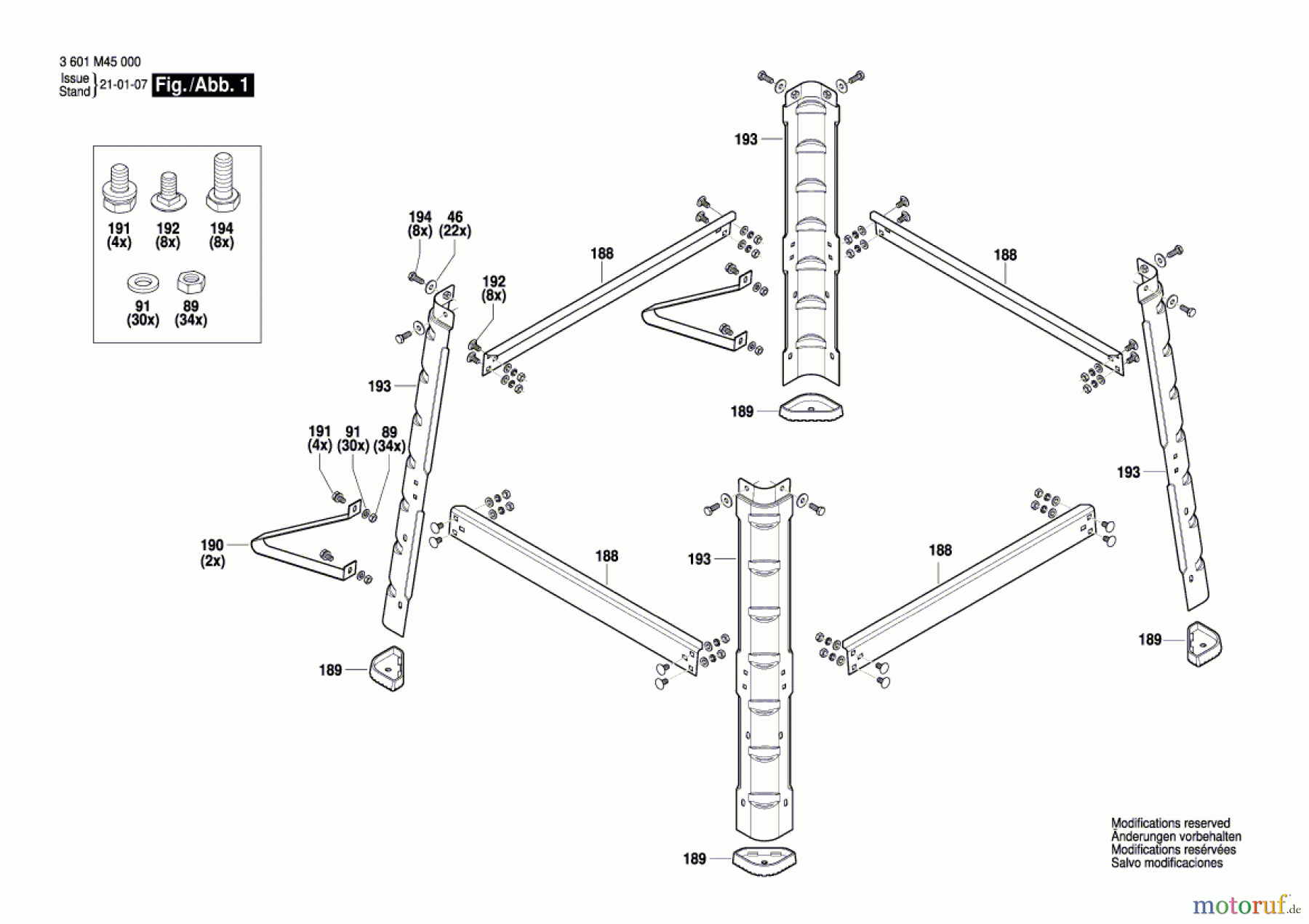  Bosch Werkzeug Tischkreissäge GTS 254 Seite 1