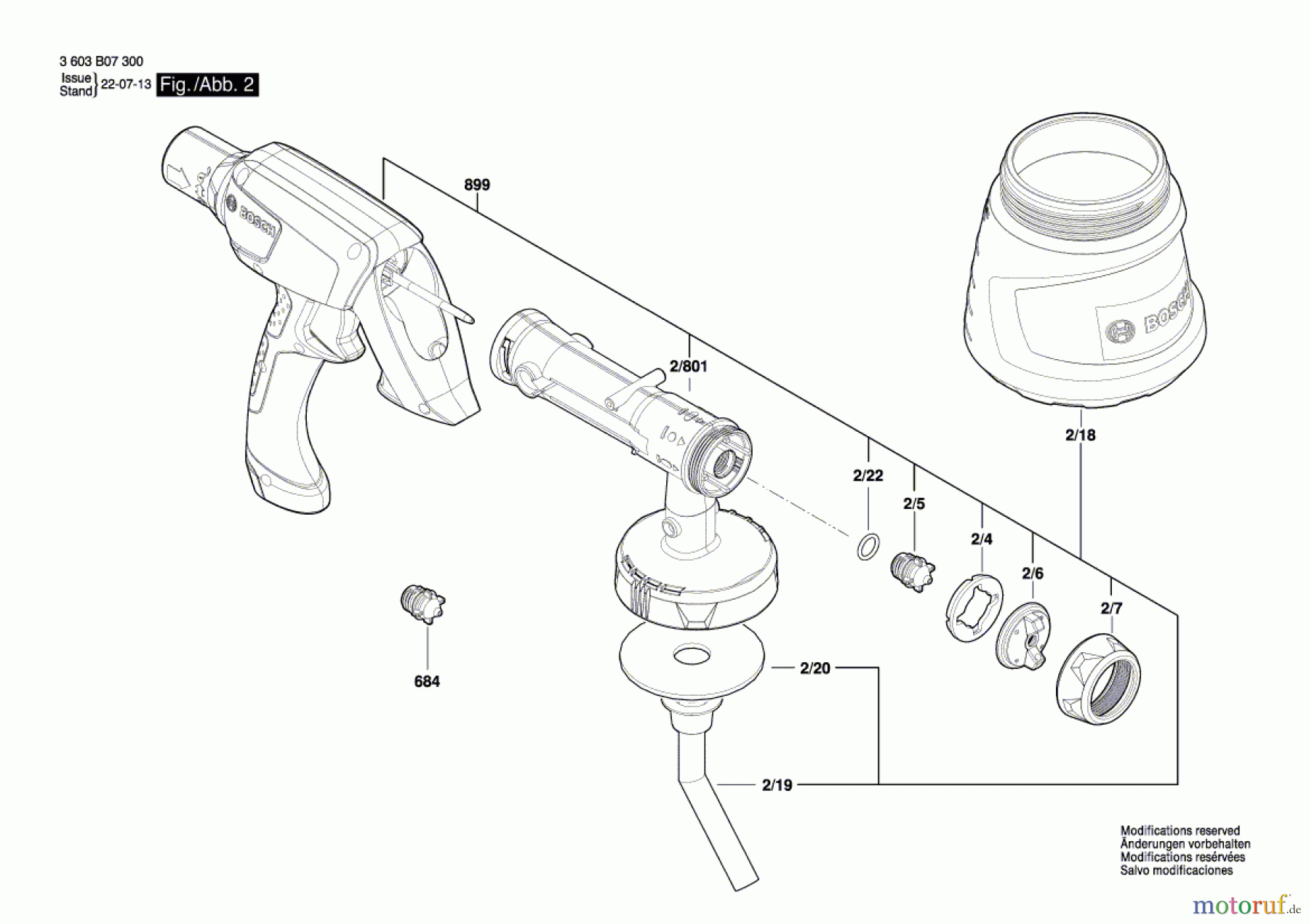  Bosch Wassertechnik Sprühpistole PFS 2000 Seite 2