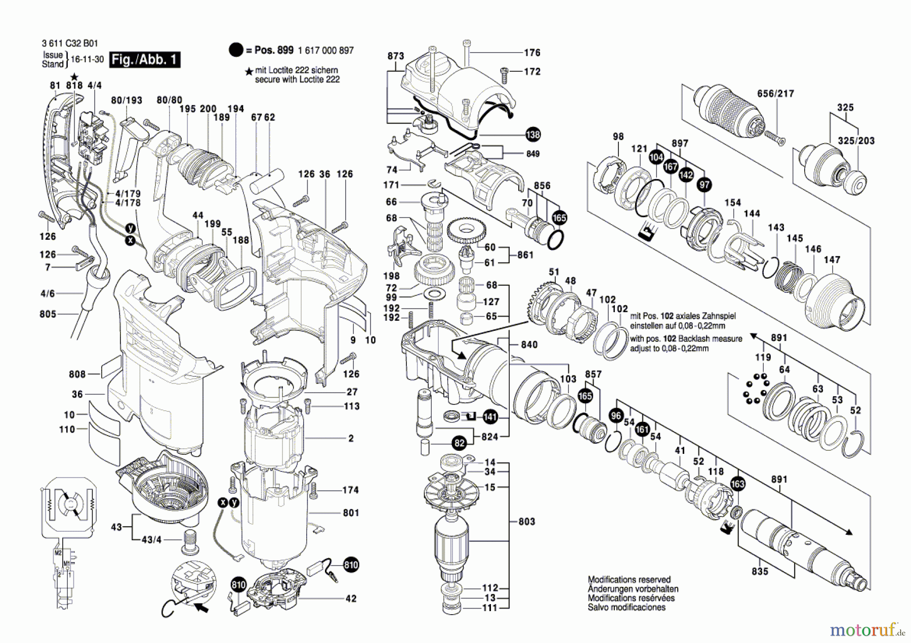  Bosch Werkzeug Bohrhammer 3-4 Kg BTI-BH 4-32 ME Seite 1