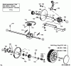 Golf KING 12A-T11Y648 (1998) Listas de piezas de repuesto y dibujos Gearbox, Wheels