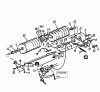 Lawnflite 991 SPB 12B-634A611 (1999) Listas de piezas de repuesto y dibujos Gearbox, Rollers