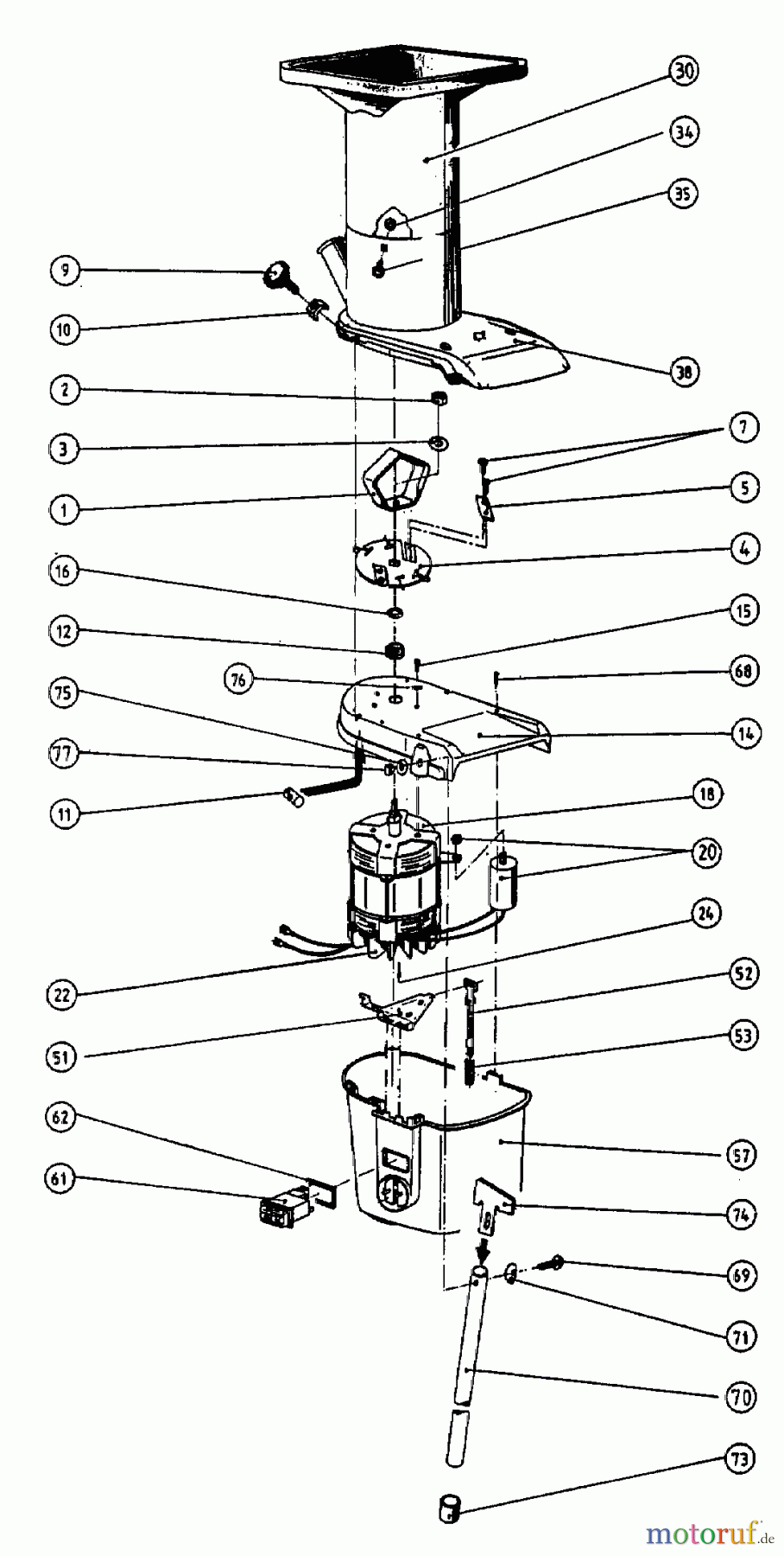  MTD Chipper 115 E 24A-711G678  (2001) Basic machine
