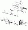 Floraself 4046 BLRE 12BET12Y668 (1999) Listas de piezas de repuesto y dibujos Gearbox, Wheels