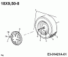 MTD EH/150 13AX795N678 (1998) Listas de piezas de repuesto y dibujos Rear wheels