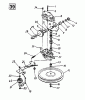 MTD GES 46 12A-698C670 (2000) Listas de piezas de repuesto y dibujos Gearbox