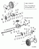 MTD 48 SPMT 12A-V45V600 (2003) Listas de piezas de repuesto y dibujos Gearbox, Wheels