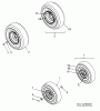 Lawnflite 404 13B4065-611 (2002) Listas de piezas de repuesto y dibujos Wheels