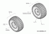 MTD RH 180/105 B 13AT488N676 (2004) Listas de piezas de repuesto y dibujos Front wheels
