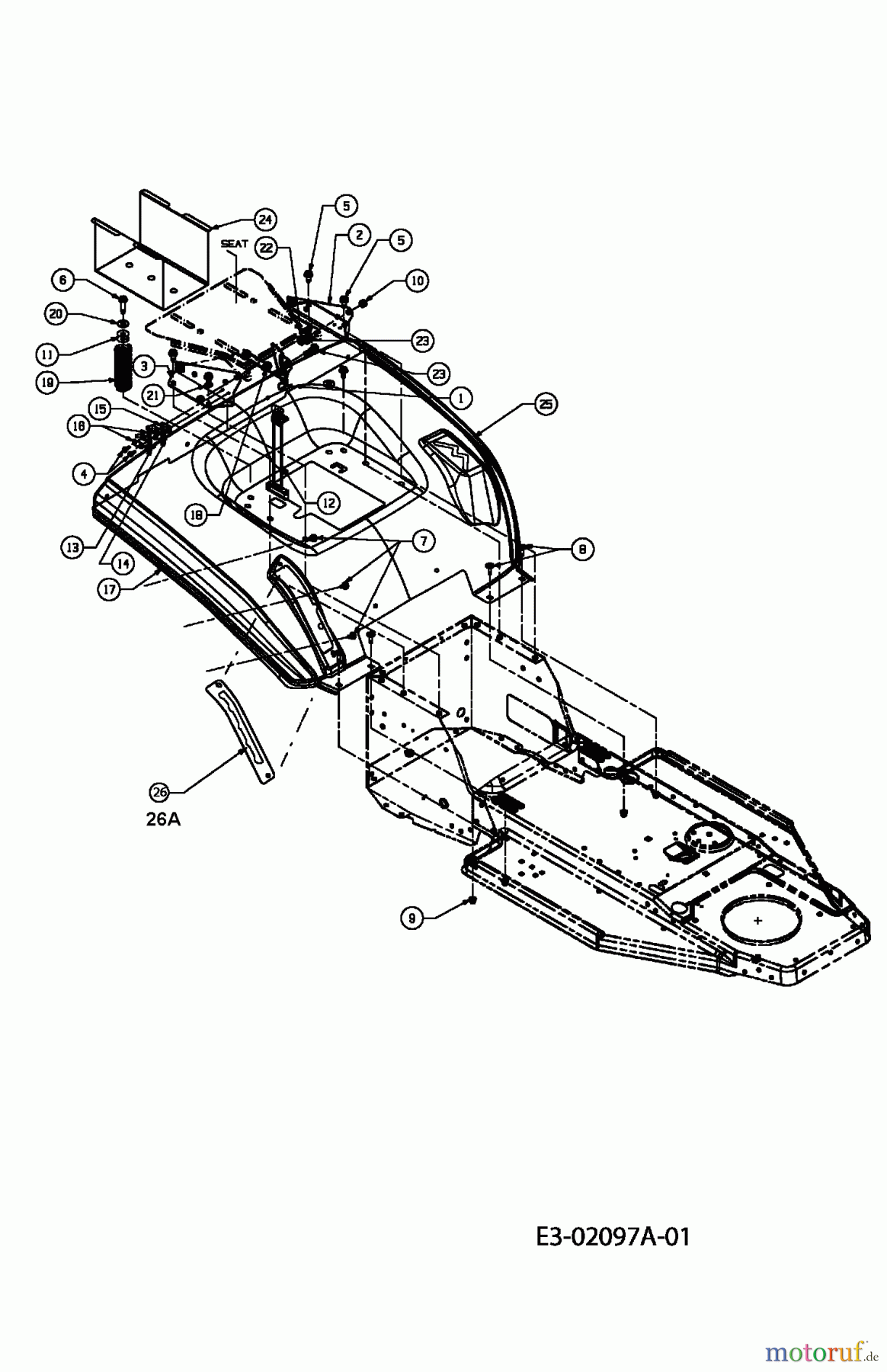  Gardens Best Lawn tractors RH 115/76 13DH452C610  (2005) Fender