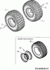 MTD B 155 13AA688G678 (2003) Listas de piezas de repuesto y dibujos Rear wheels 20x8