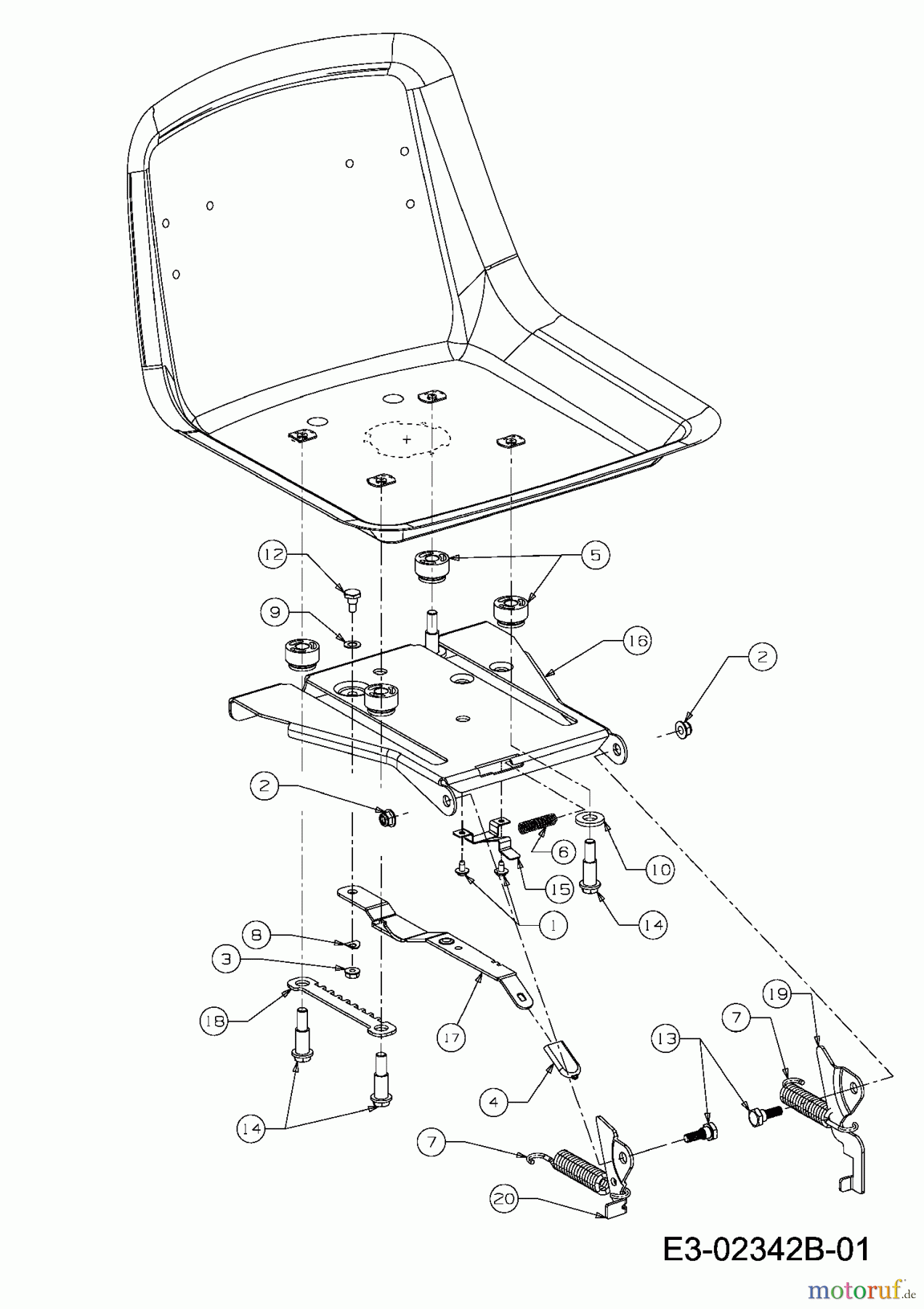  Champ Lawn tractors CHAMP 25-105 13AI517N679  (2010) Seat bracket