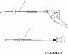 Gutbrod SLX 107 SH 13AO51GG690 (2009) Listas de piezas de repuesto y dibujos Control cables