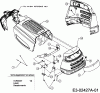 Bolens BL 135/92 T 13D1471E684 (2006) Listas de piezas de repuesto y dibujos Engine hood 1-Style