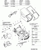 Budget BBM 46 11A-J11A619 (2005) Listas de piezas de repuesto y dibujos Grass bag, Blade, Engine
