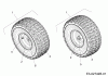 MTD RS 155/107 13AM762G600 (2007) Listas de piezas de repuesto y dibujos Front wheels 15x6