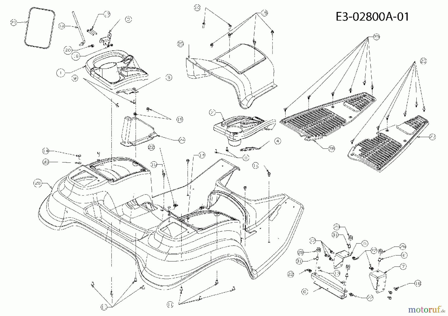  Cub Cadet Compact tractors HDS 6284 54AD74HD603  (2007) Fender, Foot pad