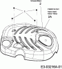 Budget BBM 46-1 OHV 11C-J1JD619 (2010) Listas de piezas de repuesto y dibujos Engine hood M1