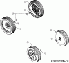 MTD 48 SPKM 12A-167D676 (2008) Listas de piezas de repuesto y dibujos Wheels