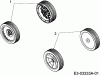 MTD 53 SPK 12BV847D600 (2007) Listas de piezas de repuesto y dibujos Wheels